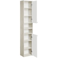 Шкаф подвесной белый глянец/дуб крафт R Акватон Флай 1A237903FAX1R