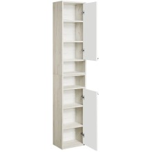 Шкаф подвесной белый глянец/дуб крафт R Акватон Флай 1A237903FAX1R