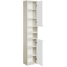 Шкаф подвесной белый глянец/дуб крафт R Акватон Флай 1A237903FAX1R