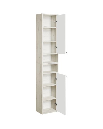 Шкаф подвесной белый глянец/дуб крафт R Акватон Флай 1A237903FAX1R