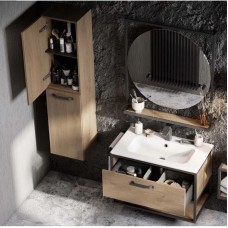 Шкаф одностворчатый подвесной 34х70 см дуб кантри Акватон Лофт Фабрик 1A242803LTDY0