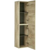 Шкаф одностворчатый подвесной 34х70 см дуб эндгрейн Акватон Лофт Фабрик 1A242803LTDU0