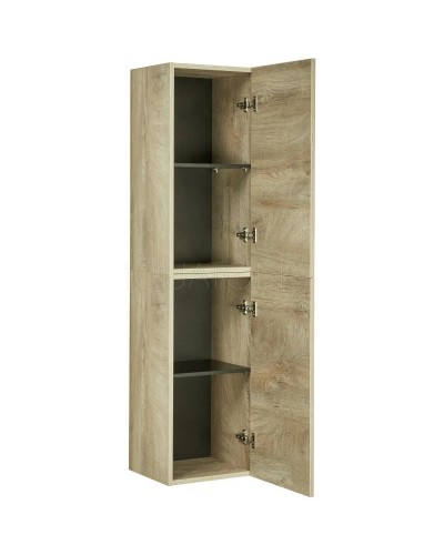 Шкаф одностворчатый подвесной 34х70 см дуб эндгрейн Акватон Лофт Фабрик 1A242803LTDU0