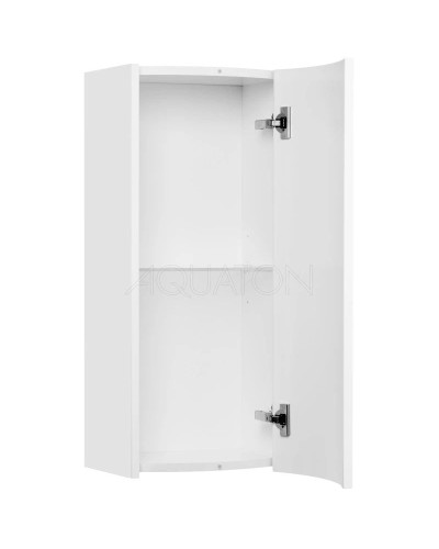 Шкаф одностворчатый подвесной 34х75 см белый глянец Акватон Астера 1A195503AS01R
