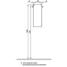 Шкаф одностворчатый подвесной 30,5х81,8 см белый глянец L Акватон Симпл 1A012503SL01L