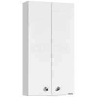 Шкаф двустворчатый подвесной 40х75 см белый глянец Акватон Колибри 1A065403KO01L