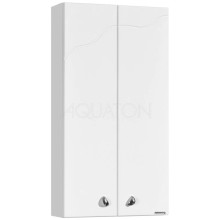 Шкаф двустворчатый подвесной 40х75 см белый глянец Акватон Колибри 1A065403KO01L