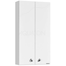 Шкаф двустворчатый подвесной 40х75 см белый глянец Акватон Колибри 1A065403KO01L