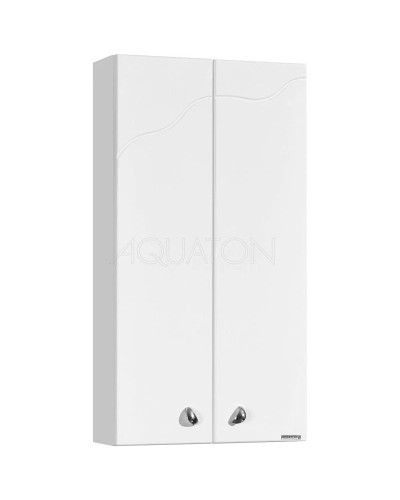 Шкаф двустворчатый подвесной 40х75 см белый глянец Акватон Колибри 1A065403KO01L