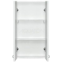 Шкаф двустворчатый подвесной 40х75 см белый глянец Акватон Колибри 1A065403KO01L