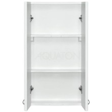 Шкаф двустворчатый подвесной 40х75 см белый глянец Акватон Колибри 1A065403KO01L