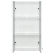 Шкаф двустворчатый подвесной 40х75 см белый глянец Акватон Колибри 1A065403KO01L