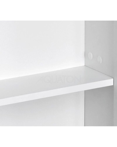 Шкаф двустворчатый подвесной 40х75 см белый глянец Акватон Колибри 1A065403KO01L