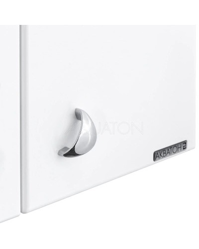 Шкаф двустворчатый подвесной 40х75 см белый глянец Акватон Колибри 1A065403KO01L