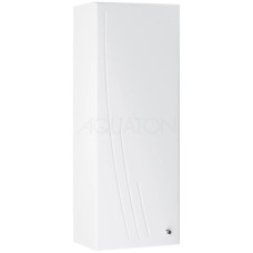 Шкаф одностворчатый подвесной 30,5х81,8 см белый глянец L Акватон Минима 1A001803MN01L
