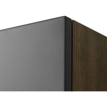 Шкаф одностворчатый подвесной 35х85 см дуб кантри/антрацит R Акватон Терра 1A247503TEKA0