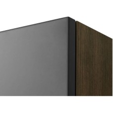 Шкаф одностворчатый подвесной 35х85 см дуб кантри/антрацит R Акватон Терра 1A247503TEKA0