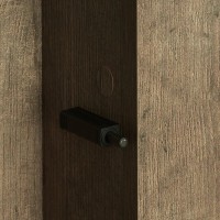 Шкаф одностворчатый подвесной 35х85 см дуб кантри/антрацит R Акватон Терра 1A247503TEKA0