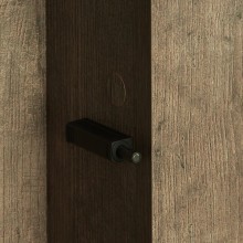 Шкаф одностворчатый подвесной 35х85 см дуб кантри/антрацит R Акватон Терра 1A247503TEKA0