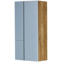 Шкаф двустворчатый подвесной 43х86,4 см дуб рустикальный/фьорд Акватон Мишель 1A243903MIX30