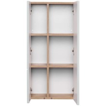 Шкаф двустворчатый подвесной 43х86,4 см дуб рустикальный/фьорд Акватон Мишель 1A243903MIX30