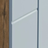 Шкаф двустворчатый подвесной 43х86,4 см дуб рустикальный/фьорд Акватон Мишель 1A243903MIX30