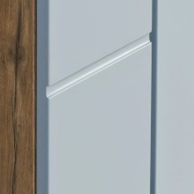 Шкаф двустворчатый подвесной 43х86,4 см дуб рустикальный/фьорд Акватон Мишель 1A243903MIX30