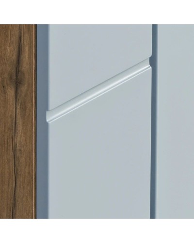 Шкаф двустворчатый подвесной 43х86,4 см дуб рустикальный/фьорд Акватон Мишель 1A243903MIX30