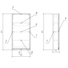 Шкаф подвесной белый глянец Cersanit Moduo SW-MOD40/Wh