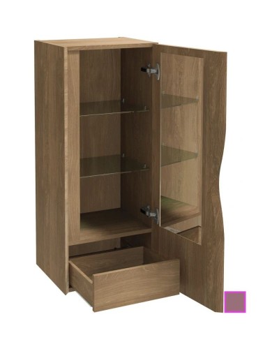 Подвесная колонна нежно-розовый матовый шарниры справа Jacob Delafon Stillness EB2006D-M71