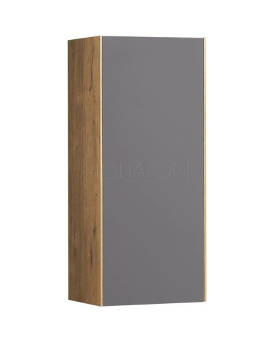 Шкаф подвесной графит софт/дуб веллингтон L/R Акватон Сохо 1A258403AJA00