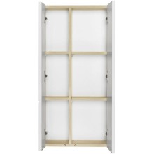 Шкаф двустворчатый подвесной 43х86,4 см дуб эндгрейн/белый матовый Акватон Мишель 1A243903MIX40