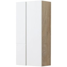 Шкаф двустворчатый подвесной 43х86,4 см дуб эндгрейн/белый матовый Акватон Мишель 1A243903MIX40