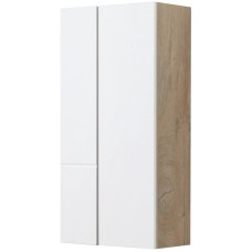 Шкаф двустворчатый подвесной 43х86,4 см дуб эндгрейн/белый матовый Акватон Мишель 1A243903MIX40