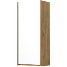 Шкаф одностворчатый подвесной 35х80 см белый глянец/дуб рустикальный Акватон Сканди 1A255003SDZ90