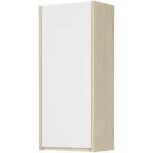 Шкаф одностворчатый подвесной 35х80 см белый глянец/дуб верона Акватон Сканди 1A255003SDB20