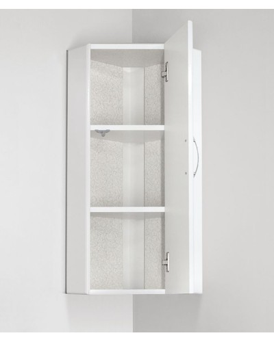 Шкаф полупенал Style Line Веер 30 подвесной Белый глянец