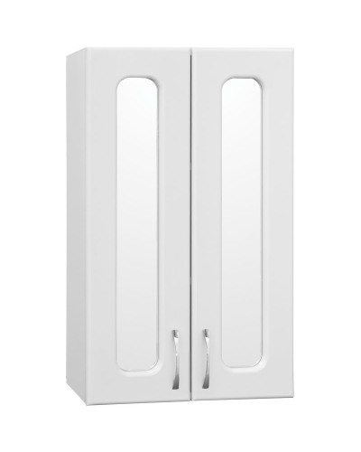 Подвесной шкаф Style Line Эко Стандарт 48 со стеклом Белый глянец