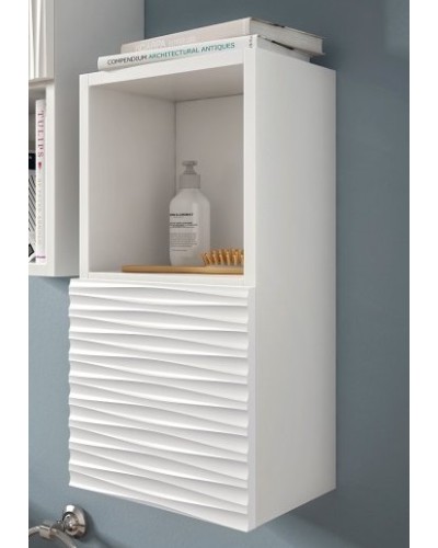 Подвесной шкафчик с одной верхней открытой полкой и распашной дверкой CEZARES BALI BAPN02.601