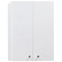 Шкаф двустворчатый подвесной 61х81,8 см белый глянец Акватон Домус 1A153003LL010