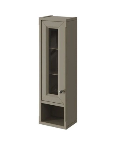 Шкаф одностворчатый серый матовый L Caprigo Jardin 10490L-B021