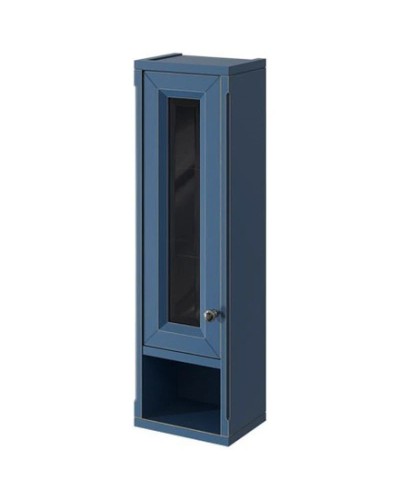 Шкаф одностворчатый синий матовый L Caprigo Jardin 10490L-B036