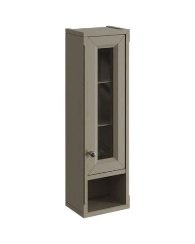 Шкаф одностворчатый серый матовый R Caprigo Jardin 10490R-B021