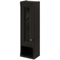 Шкаф одностворчатый черный матовый L Caprigo Jardin 10490L-B032