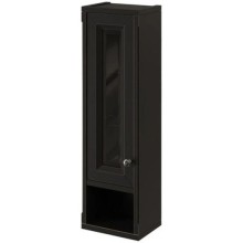 Шкаф одностворчатый черный матовый L Caprigo Jardin 10490L-B032