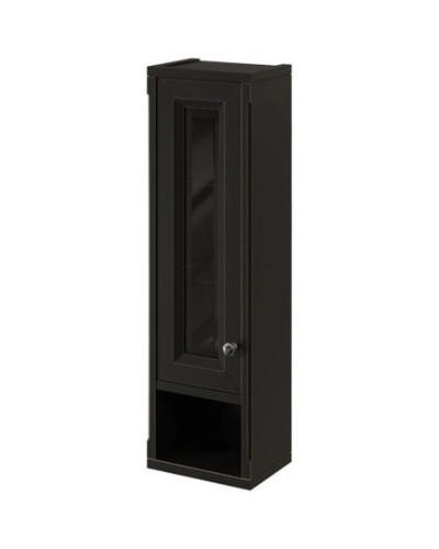 Шкаф одностворчатый черный матовый L Caprigo Jardin 10490L-B032