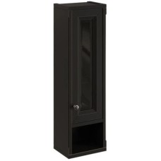 Шкаф одностворчатый черный матовый R Caprigo Jardin 10490R-B032