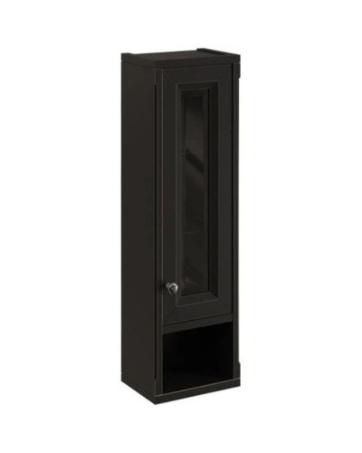 Шкаф одностворчатый черный матовый R Caprigo Jardin 10490R-B032