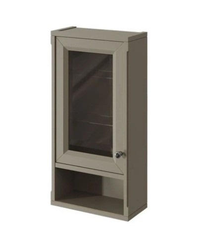 Шкаф одностворчатый серый матовый L Caprigo Jardin 10492L-B021