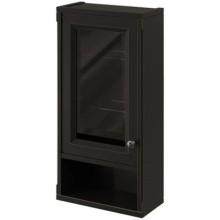 Шкаф одностворчатый черный матовый L Caprigo Jardin 10492L-B032